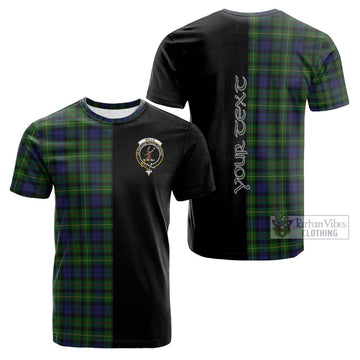 Tartan Vibes Clothing Rollo Tartan Cotton T-shirt with Family Crest and Half Of Me Style