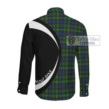Rollo Tartan Long Sleeve Button Up with Family Crest Circle Style