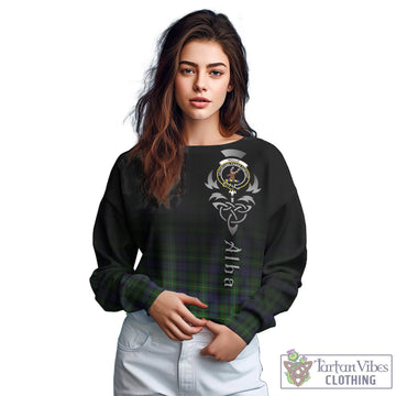 Rollo Tartan Sweatshirt Featuring Alba Gu Brath Family Crest Celtic Inspired