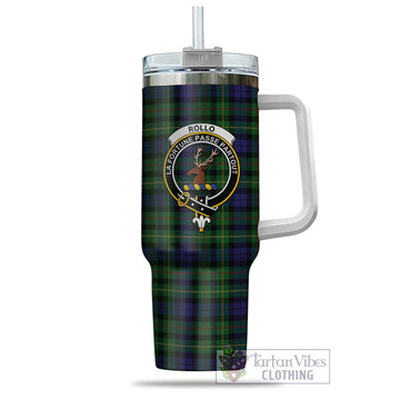 Tartan Vibes Clothing Rollo Tartan and Family Crest Tumbler with Handle