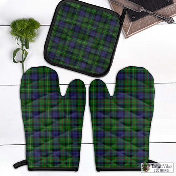 Rollo Tartan Combo Oven Mitt & Pot-Holder Combo 1 Oven Mitt & 1 Pot-Holder Black - Tartan Vibes Clothing