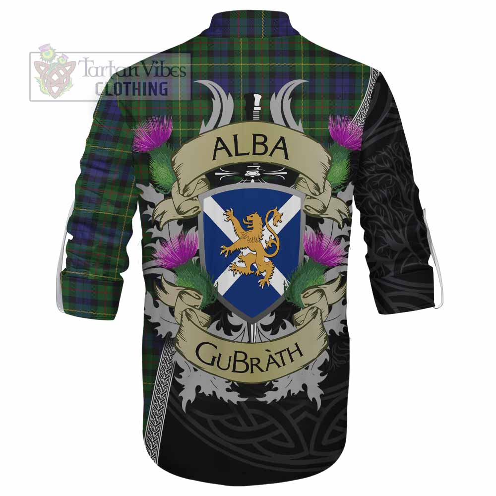 Tartan Vibes Clothing Rollo Tartan Family Crest Ghillie Kilt Shirt Lion Rampant Royal Thistle Shield Celtic Inspired