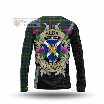 Rollo Tartan Family Crest Long Sleeve T-Shirt Lion Rampant Royal Thistle Shield Celtic Inspired