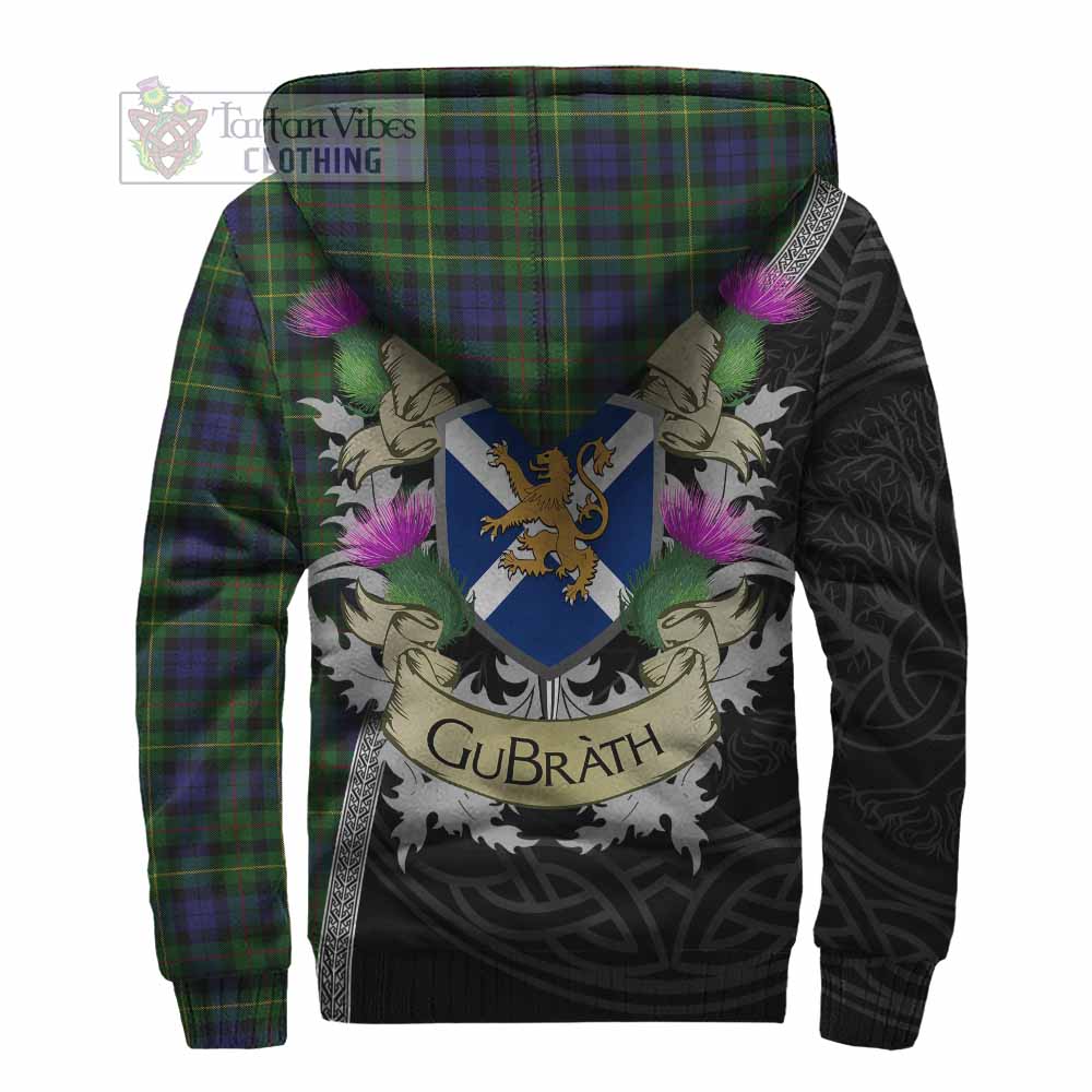Tartan Vibes Clothing Rollo Tartan Family Crest Sherpa Hoodie Lion Rampant Royal Thistle Shield Celtic Inspired