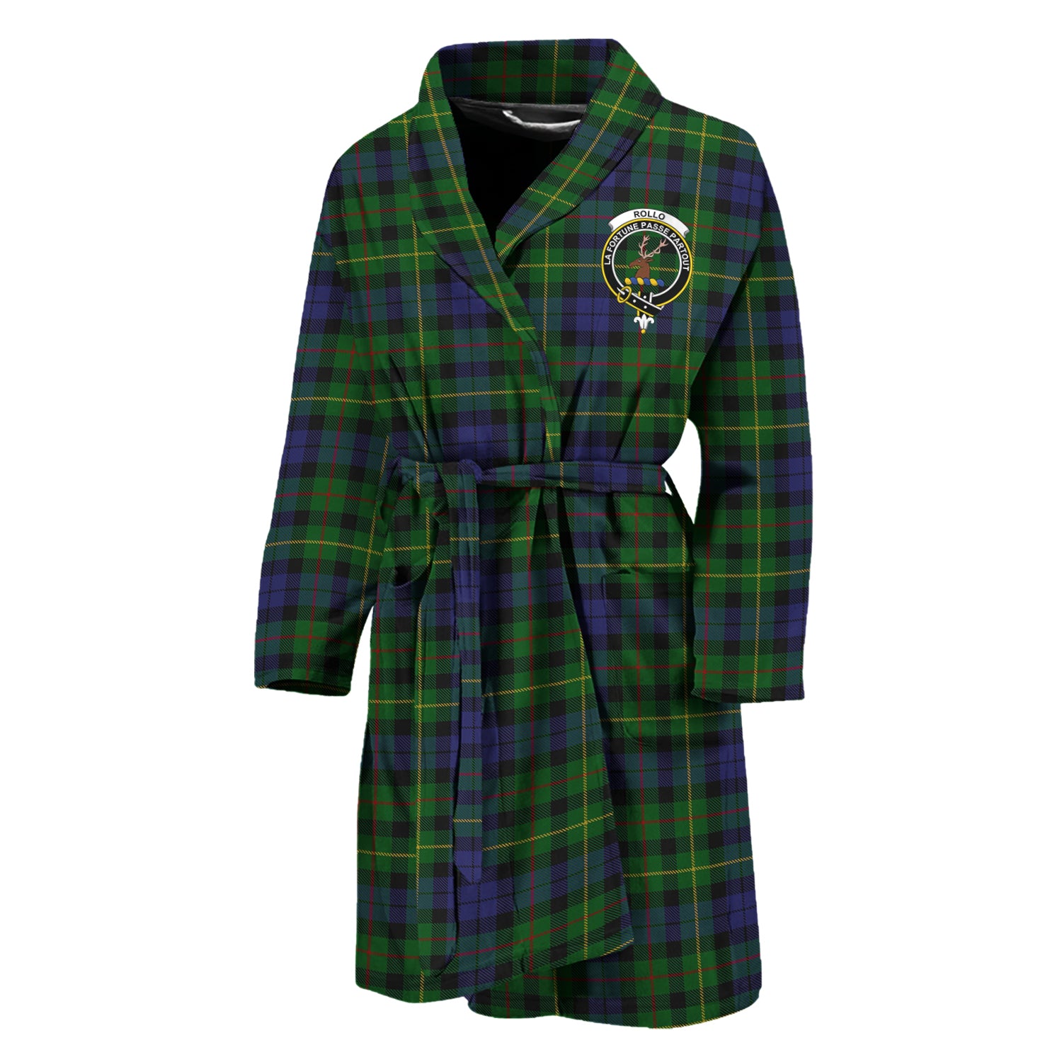 Rollo Tartan Women's Lapel Shirt Dress With Long Sleeve