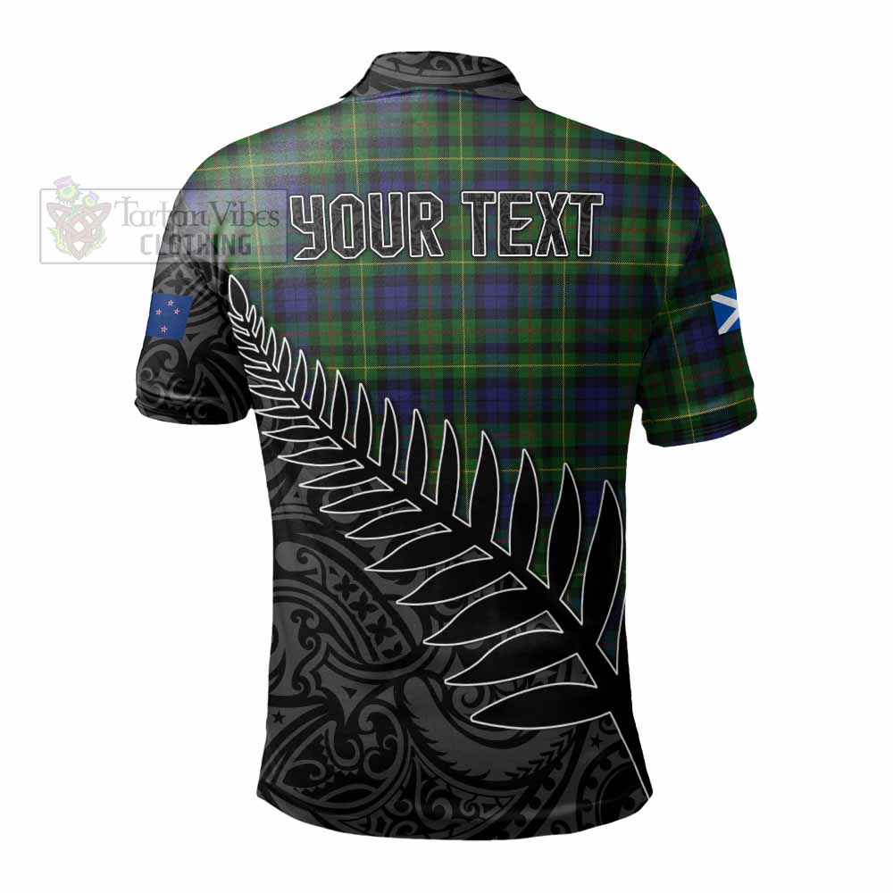 Rollo Crest Tartan Polo Shirt with New Zealand Silver Fern Half Style