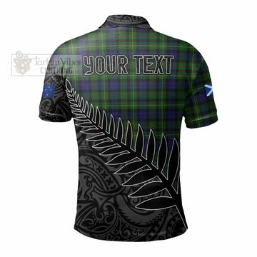 Rollo Crest Tartan Polo Shirt with New Zealand Silver Fern Half Style