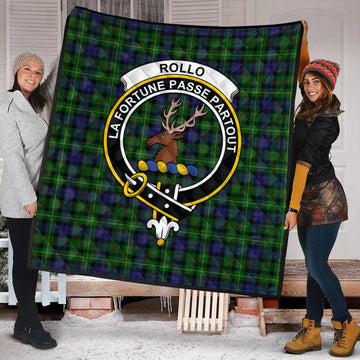 Rollo Tartan Quilt with Family Crest