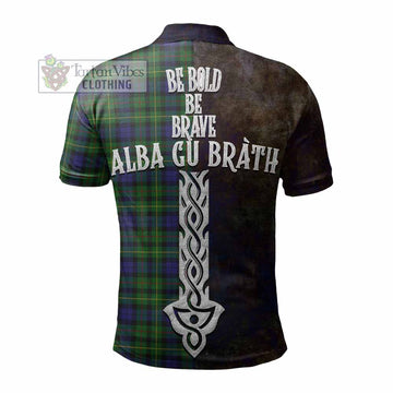 Rollo Tartan Family Crest Polo Shirt Alba Gu Brath Be Brave Lion Ancient Style