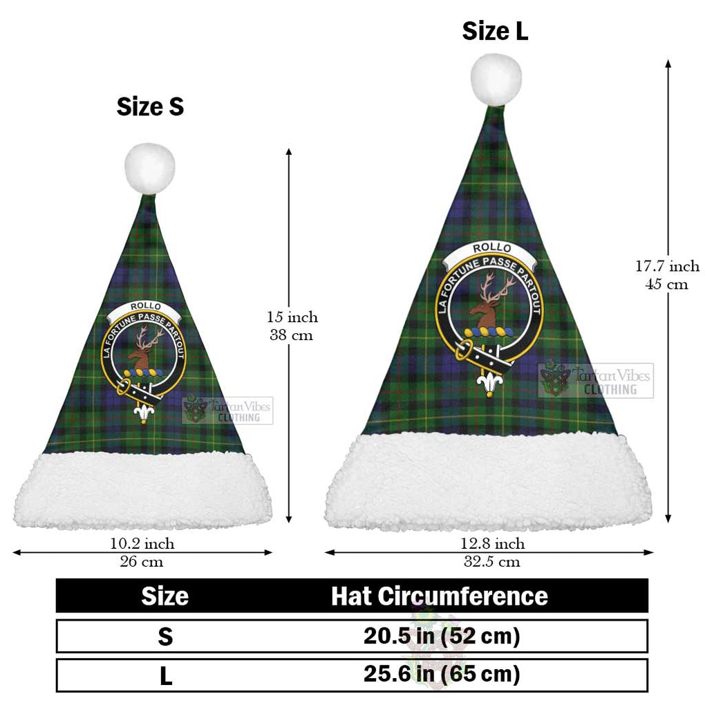 Tartan Vibes Clothing Rollo Tartan Christmas Santa Hats with Family Crest