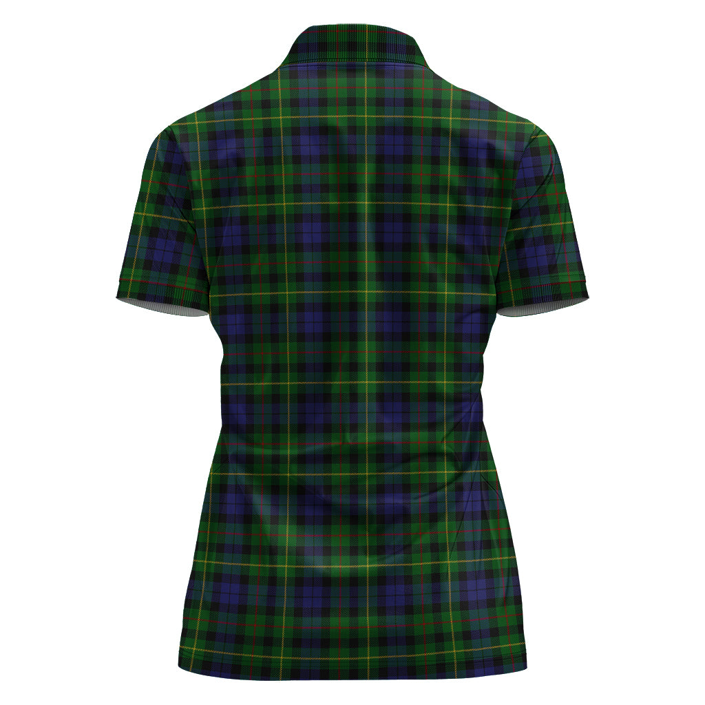Rollo Tartan Polo Shirt with Family Crest For Women - Tartan Vibes Clothing