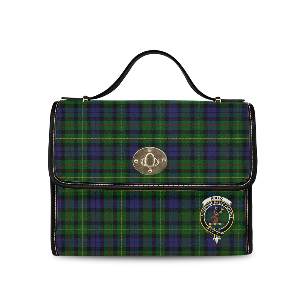 rollo-tartan-leather-strap-waterproof-canvas-bag-with-family-crest