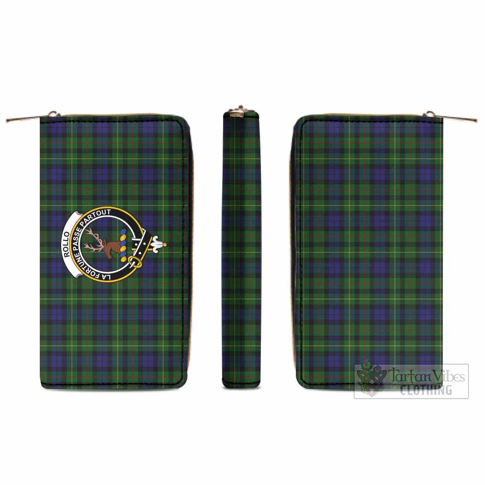 Tartan Vibes Clothing Rollo Tartan Women's Leather Wallet with Family Crest