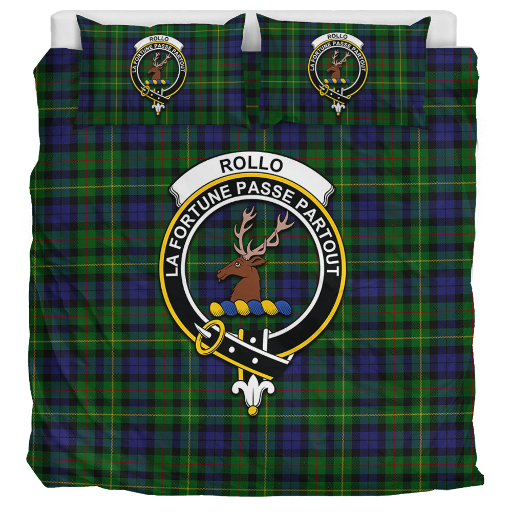 Rollo Tartan Bedding Set with Family Crest - Tartan Vibes Clothing