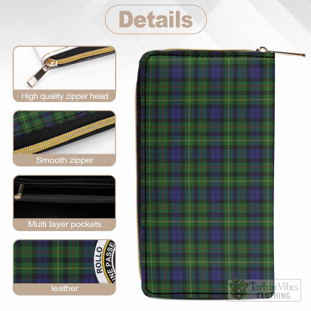 Tartan Vibes Clothing Rollo Tartan Women's Leather Wallet with Family Crest