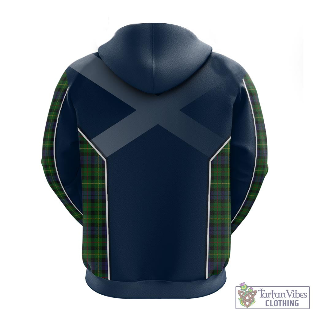 Tartan Vibes Clothing Rollo Tartan Hoodie with Family Crest and Lion Rampant Vibes Sport Style