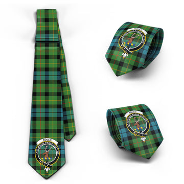 Rollo Ancient Tartan Classic Necktie with Family Crest