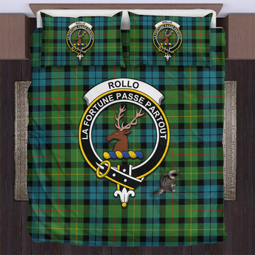 Rollo Ancient Tartan Bedding Set with Family Crest
