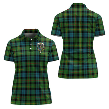 Rollo Ancient Tartan Polo Shirt with Family Crest For Women