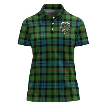 Rollo Ancient Tartan Polo Shirt with Family Crest For Women