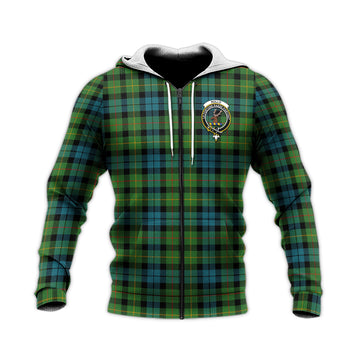 Rollo Ancient Tartan Knitted Hoodie with Family Crest