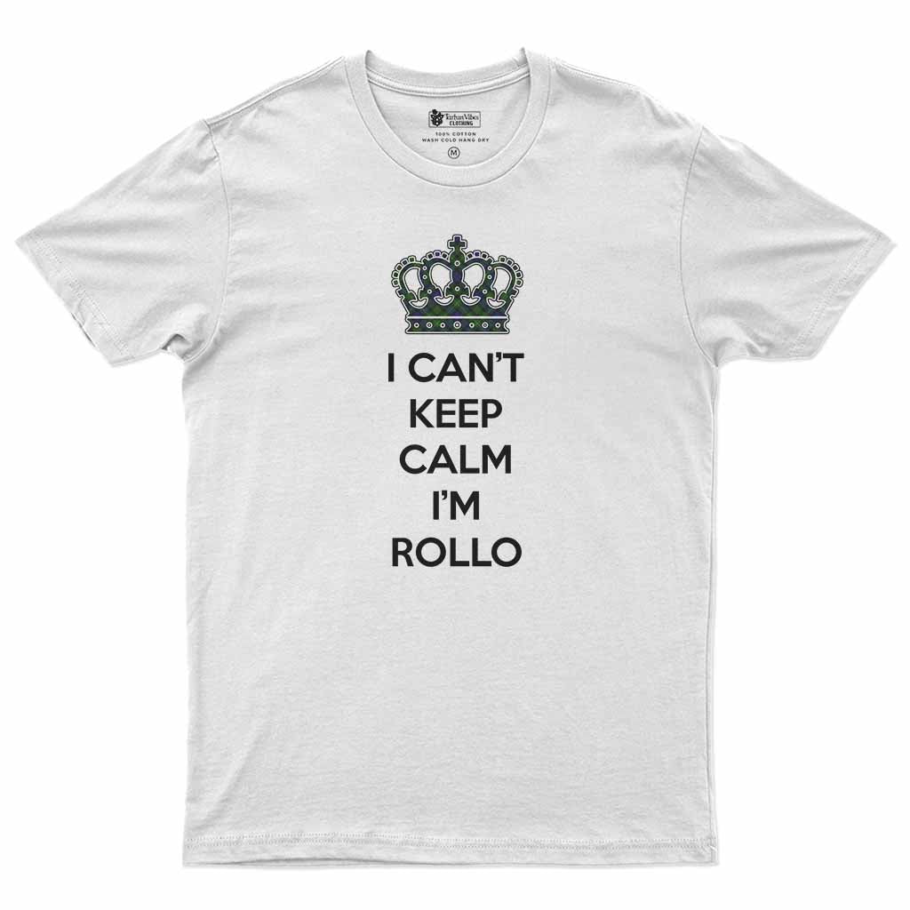 Rollo Can't Keep Calm Men's T-Shirt White - Tartan Vibes Clothing