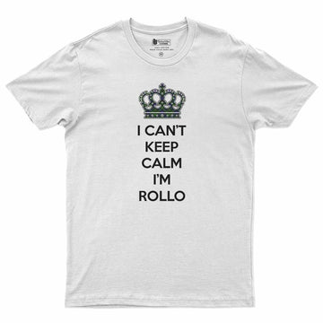 Rollo Can't Keep Calm Men's T-Shirt White - Tartan Vibes Clothing