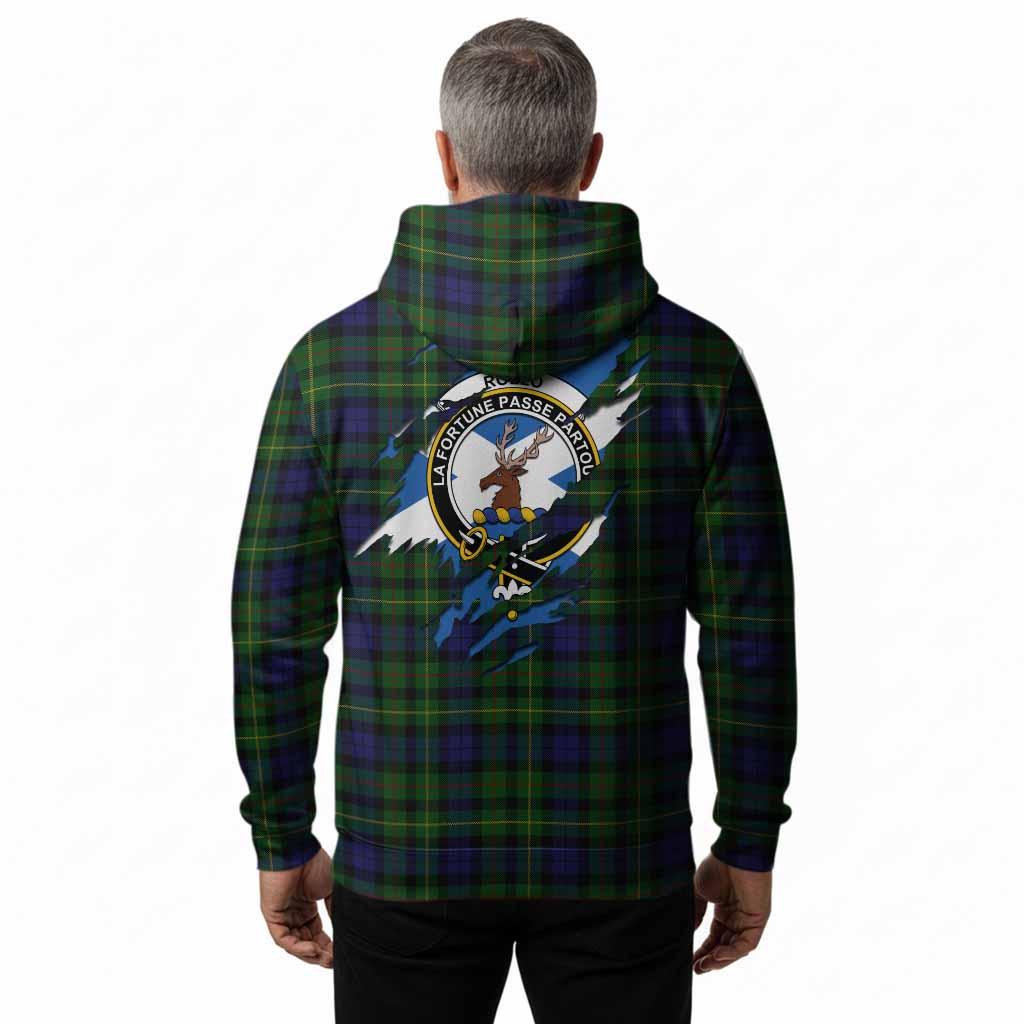Rollo Clan Crest In Me Tartan Hoodie Scotland Flag Style
