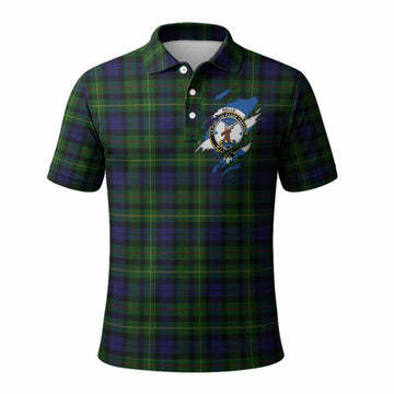 Rollo Clan Crest In Me Tartan Polo Shirt Scotland Flag Style