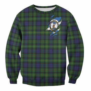 Rollo Clan Crest In Me Tartan Sweatshirt Scotland Flag Style