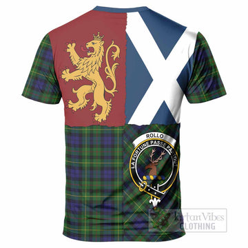 Rollo Crest Tartan T-Shirt with Lion Rampant Saltire Style