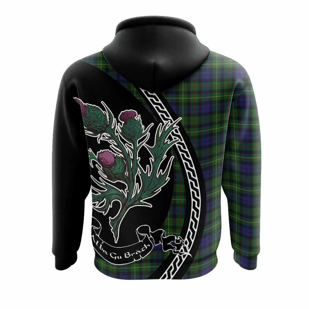 Rollo Family Crest Tartan Hoodie Alba Thistle Inspired - Tartan Vibes Clothing