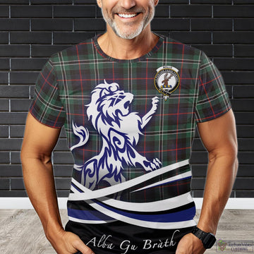 Rollo Hunting Tartan T-Shirt with Alba Gu Brath Regal Lion Emblem