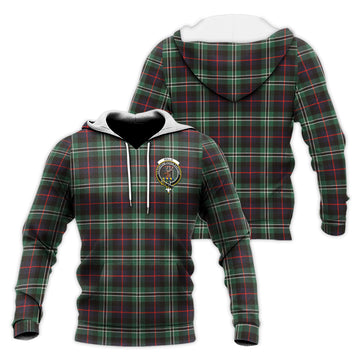 Rollo Hunting Tartan Knitted Hoodie with Family Crest
