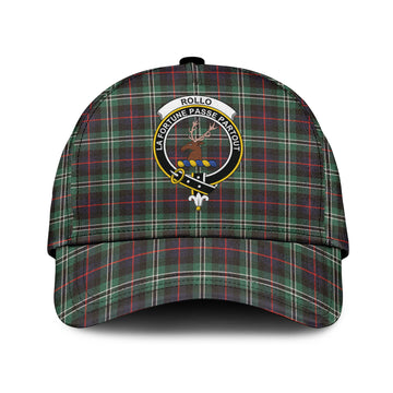 Rollo Hunting Tartan Classic Cap with Family Crest