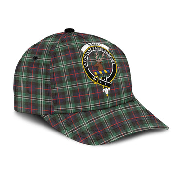 Rollo Hunting Tartan Classic Cap with Family Crest