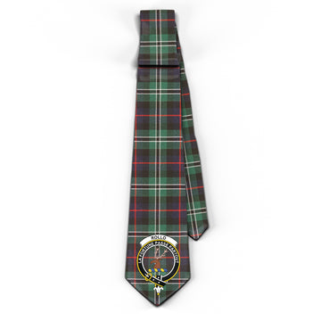 Rollo Hunting Tartan Classic Necktie with Family Crest