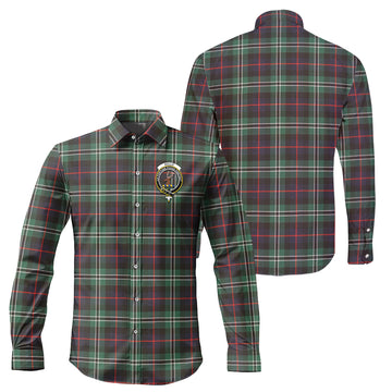 Rollo Hunting Tartan Long Sleeve Button Up Shirt with Family Crest