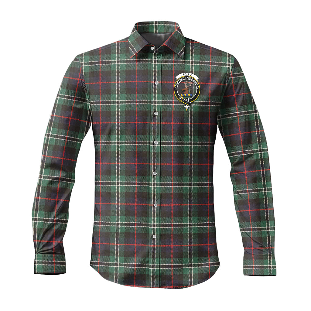 rollo-hunting-tartan-long-sleeve-button-up-shirt-with-family-crest