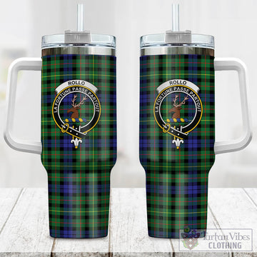 Rollo Modern Tartan and Family Crest Tumbler with Handle