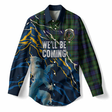 Rollo Scotland Tartan Women Casual Shirt WC2026 Football - We'll Be Coming
