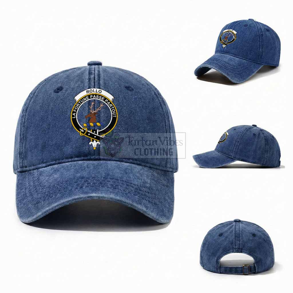 Rollo Scottish Clan Crest Washed Baseball Cap