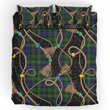 Rollo Scottish Tartan Twisted Ropes Stylized Bedding Set UK Bedding Set UK King 91*87 inch - Tartan Vibes Clothing