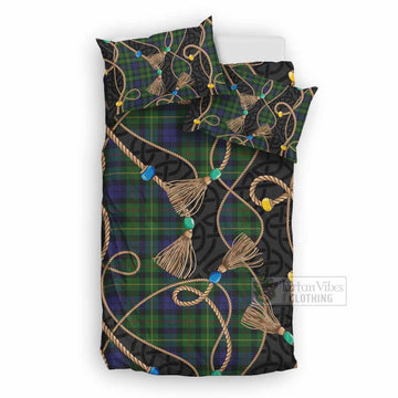 Rollo Scottish Tartan Twisted Ropes Stylized Bedding Set UK Bedding Set UK Double 79*79 inch - Tartan Vibes Clothing