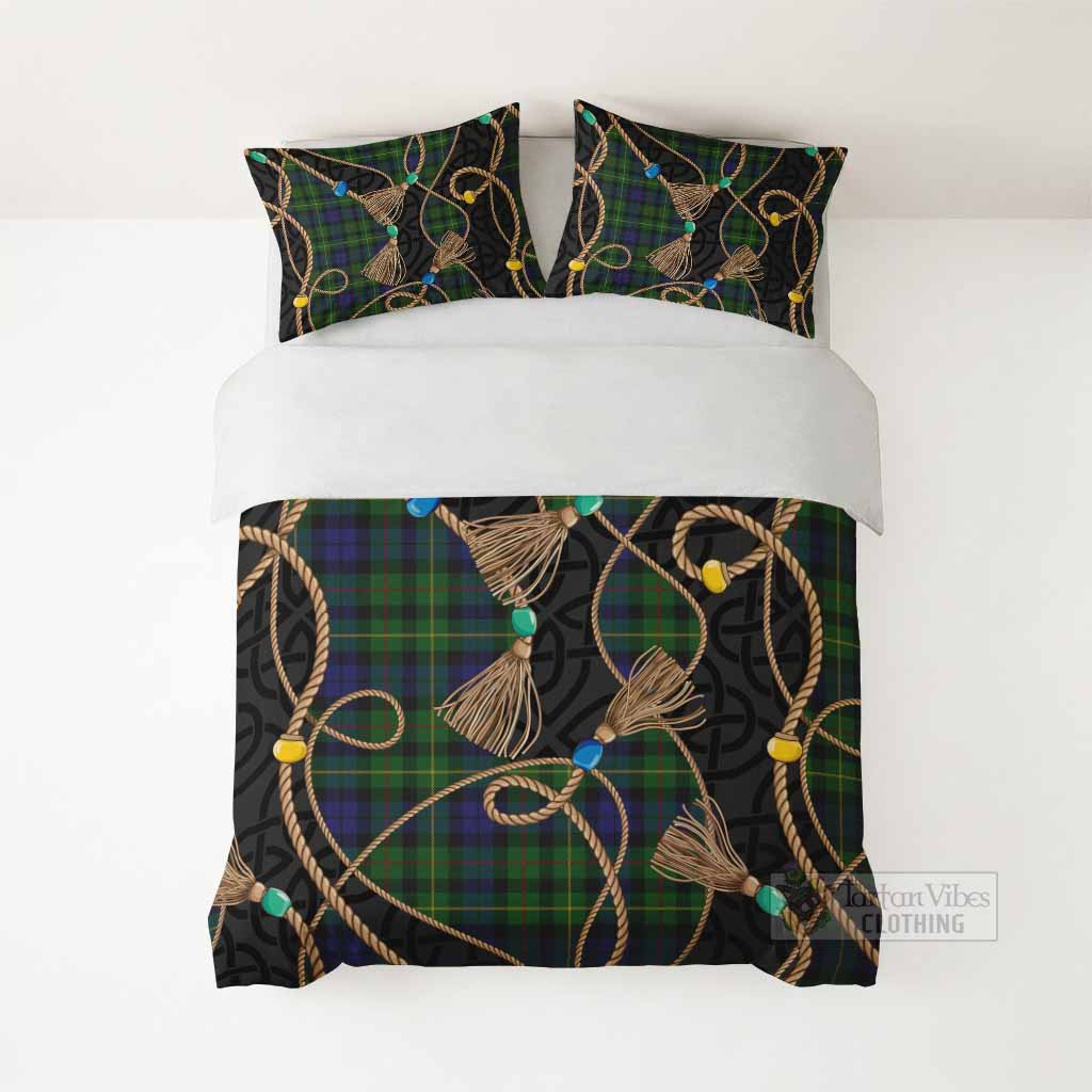 Rollo Scottish Tartan Twisted Ropes Stylized Bedding Set - Tartan Vibes Clothing
