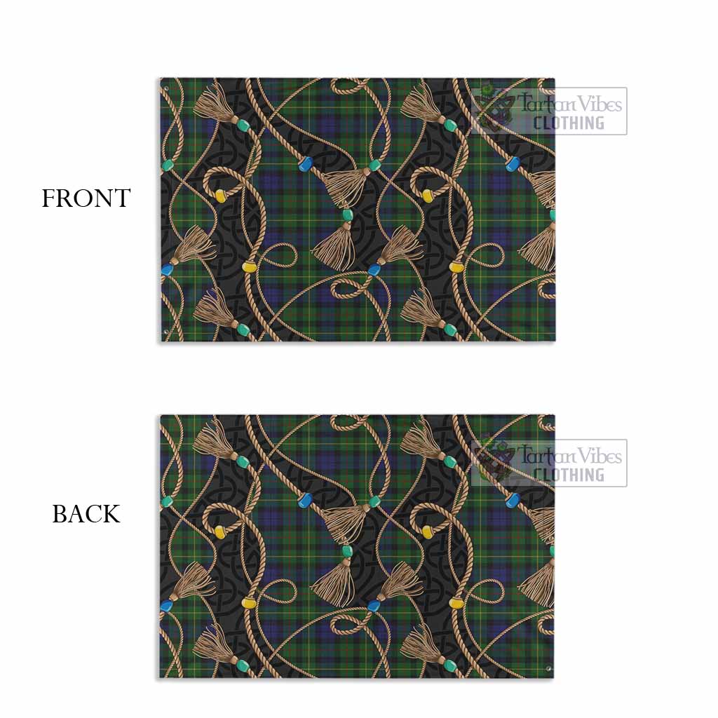 Rollo Scottish Tartan Twisted Ropes Stylized House Flag - Tartan Vibes Clothing