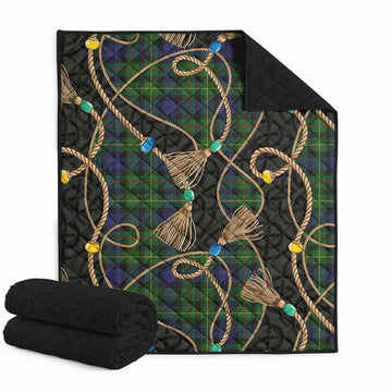 Rollo Scottish Tartan Twisted Ropes Stylized Premium Quilt Super King Quilt 91" x 110" - Tartan Vibes Clothing