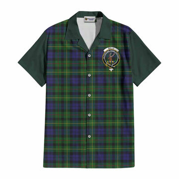 Rollo Tartan Accent Cotton Hawaiian Shirt with Family Crest