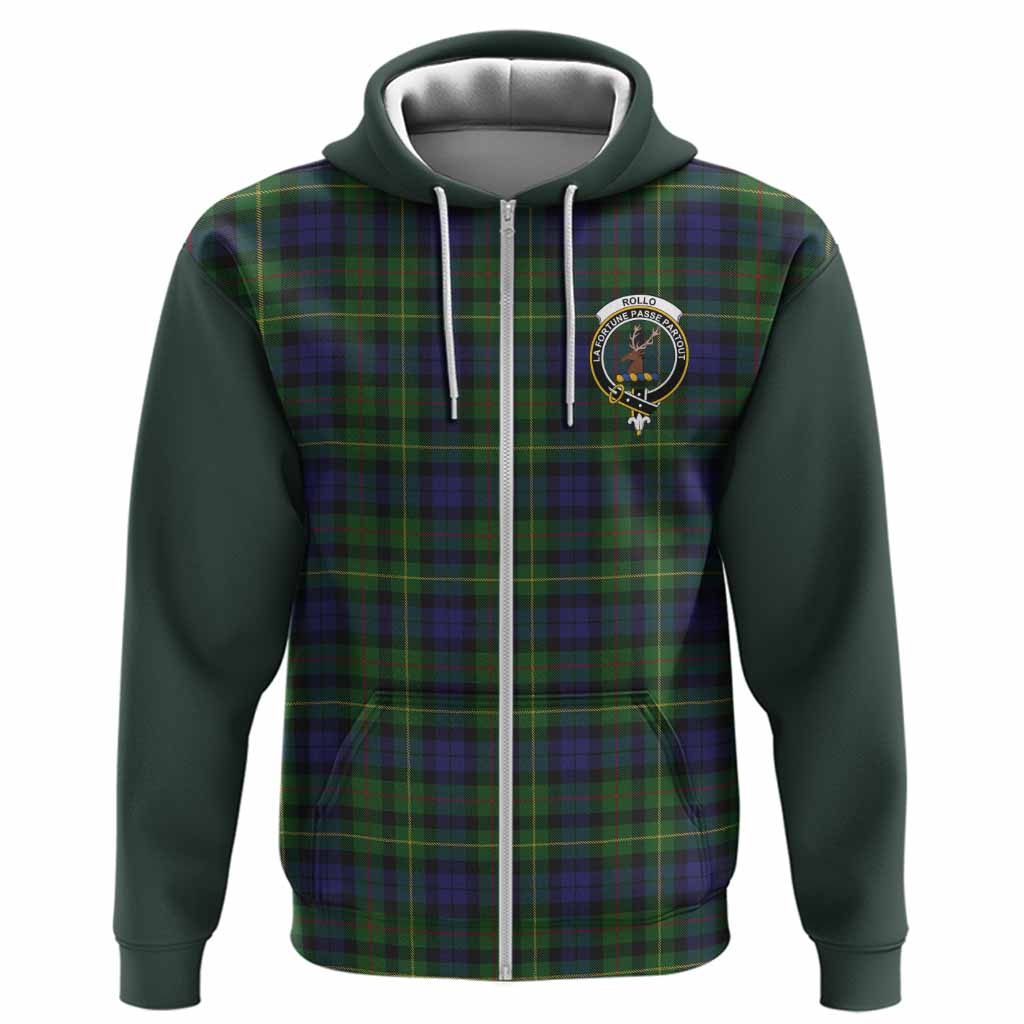 Rollo Tartan Accent Hoodie with Family Crest
