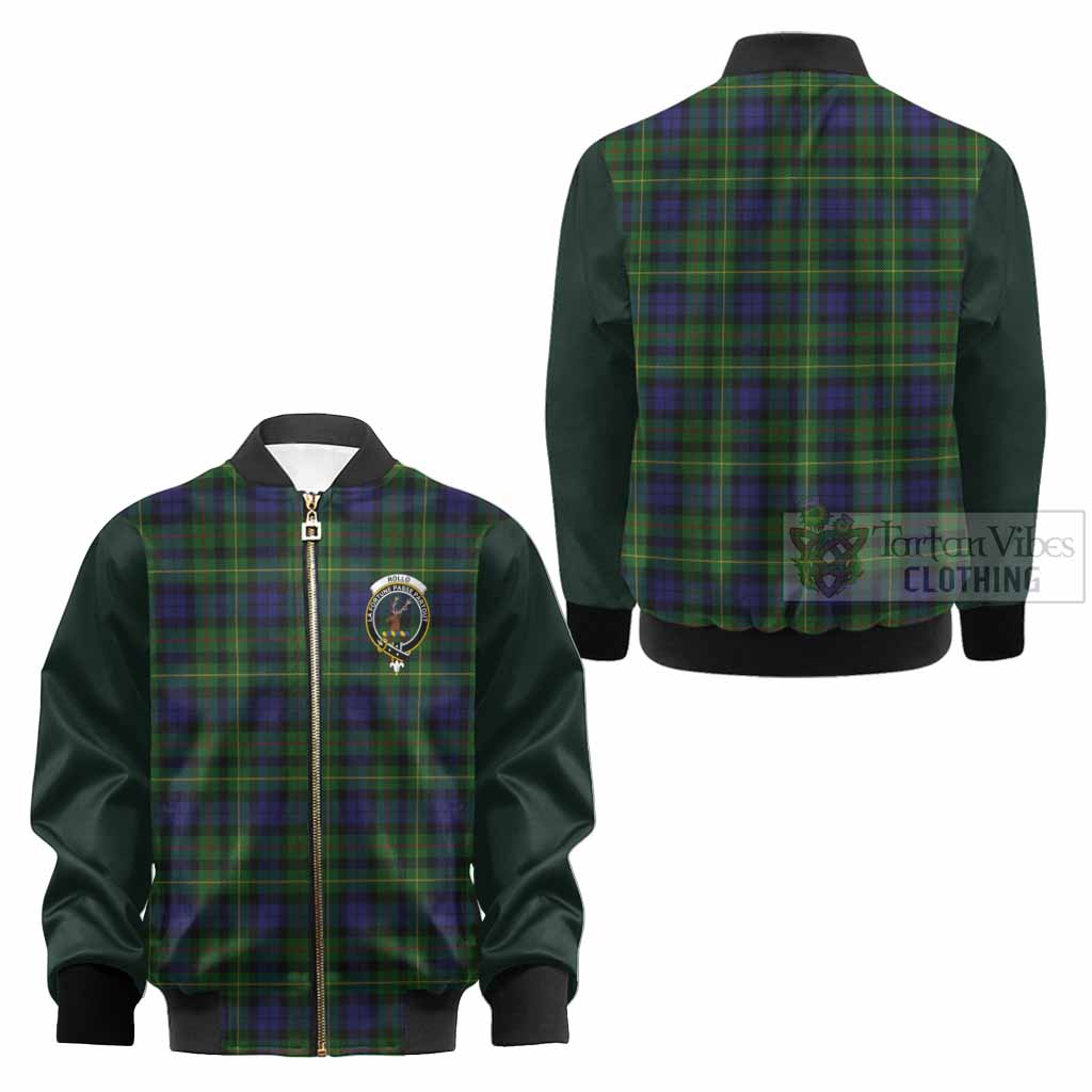 Rollo Tartan Accent Kid Bomber Jacket with Family Crest